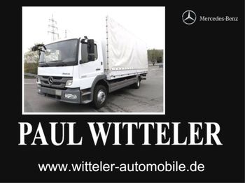 Curtainsider truck Mercedes-Benz Atego 1222 L, LBW, Klima, AHK: picture 1