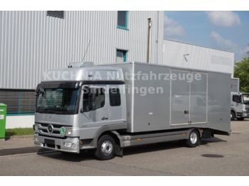 Autotransporter truck Mercedes-Benz Atego 822L Gr. Haus Autotransporter Koffer TOP: picture 1