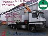 Open body truck MERCEDES-BENZ 2535 Actros Palfinger PK 16000*5,8t.=2,3*1.Hand