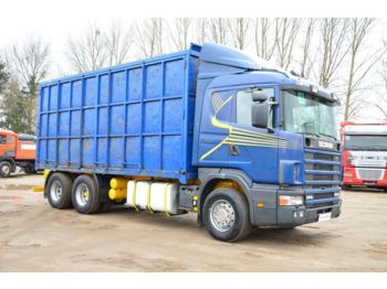 Dropside/ Flatbed truck SCANIA 144 460: picture 1