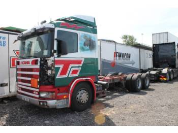 Container transporter/ Swap body truck SCANIA R124GB6X2NB470 Def Motor: picture 1