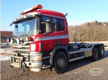 Container transporter/ Swap body truck Scania P124GB NZ420 -05: picture 1