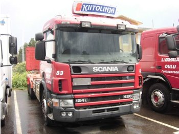 Container transporter/ Swap body truck Scania P124 420hv: picture 1