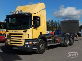 Container transporter/ Swap body truck Scania P380LB HNB Reparationsobjekt (Export only) 6x2*4 Interchangeable (tail lift: picture 1