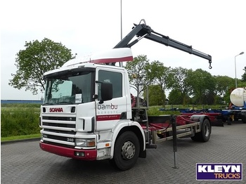 Container transporter/ Swap body truck Scania P 114.340 hiab 085: picture 1