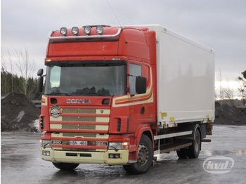 Container transporter/ Swap body truck Scania R124 LBNB360 4x2 Interchangeable (tail lift + box): picture 1