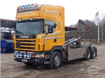 Container transporter/ Swap body truck Scania R144GBNZ530 6x2 Lastväxlare -01: picture 1