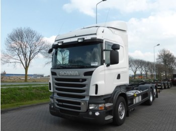Container transporter/ Swap body truck Scania R400 HIGHLINE 315/80: picture 1