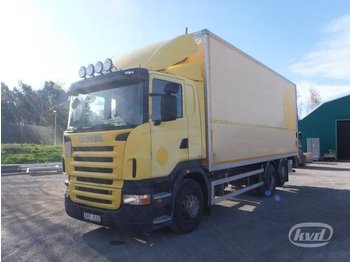 Box truck Scania R4202B MNB (export only) 6x2*4 Box (tail lift): picture 1