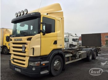 Container transporter/ Swap body truck Scania R420LB HNB (export only) 6x2*4 Interchangeable (tail lift): picture 1