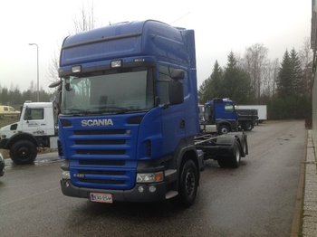 Container transporter/ Swap body truck Scania R420 6x2 Chassis: picture 1