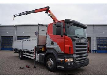 Dropside/ Flatbed truck Scania R420 Palfinger 9.5T/mtr crane *retarder* *euro 4*: picture 1