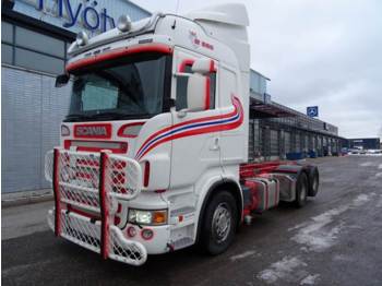 Container transporter/ Swap body truck Scania R560 6x2 - alusta - hidastin: picture 1