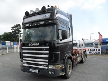 Container transporter/ Swap body truck Scania R 144 6x2: picture 1