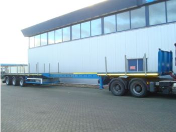 New Container transporter/ Swap body truck Vlakke oplegger met kraanprofiel, 21 meter: picture 1