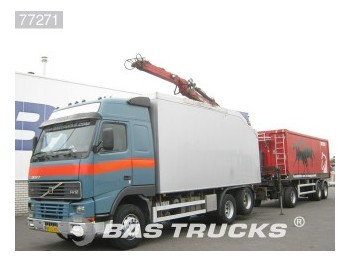 Dropside/ Flatbed truck Volvo FH12 420 Steelsuspension Euro 2 Loglift F96S79R: picture 1
