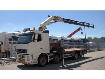 Dropside/ Flatbed truck Volvo FH 12/420 8X2 WITH PALFINGER PK 36002 CRANE: picture 1