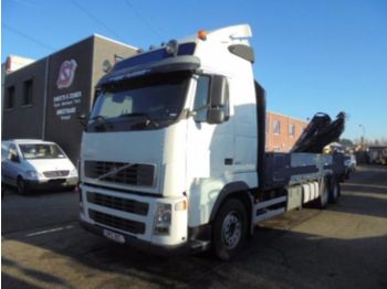 Dropside/ Flatbed truck Volvo FH 12 420 + HIAB 166 ES-5 HIPRO: picture 1