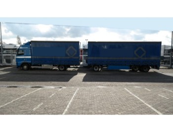 Curtainsider truck Volvo FH 440 CURTAINSIDE COMBI WITH FLOOR 3 AXLE TRAILER: picture 1