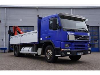 Dropside/ Flatbed truck Volvo FM12-380 4x2 + Palfinger: picture 1