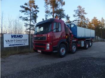 Skip loader truck Volvo FM-12-420 8x2/4 HMF 22 tn. vaijerilaite + HMF 282: picture 1