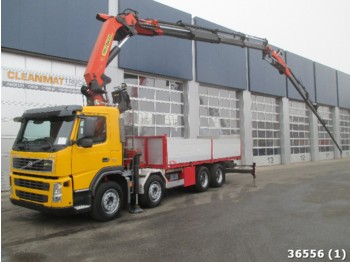 Dropside/ Flatbed truck Volvo FM 12.420 8x4 Palfinger 44 ton/meter Kran + Fly-Jib: picture 1