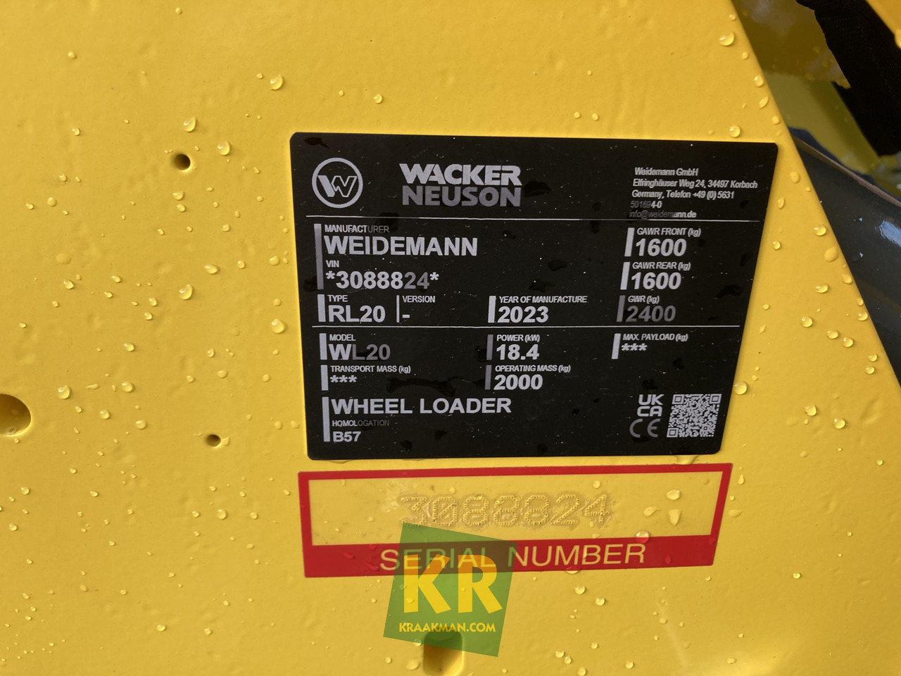 Compact loader WL 20 Wacker Neuson