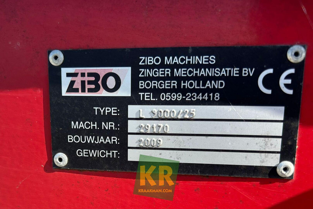 Cultivator L9000/25 opbouwzaaimachine ZIBO