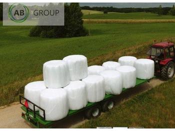 New Farm platform trailer Dinapolis Dinapolis Anhänger für Ballen BDINA RP-10500 10.5m 14t/ Прицеп для тюков и рулонов 14 тонн: picture 1