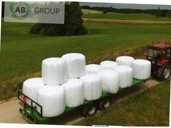 New Farm platform trailer Dinapolis Dinapolis Anhänger für Ballen BDINA RP-10500 10.5m 14t/ Прицеп для тюков и рулонов 14 тонн: picture 1