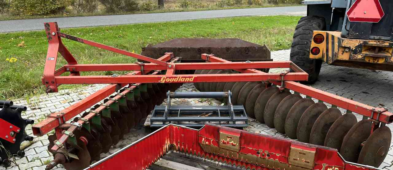 Disc harrow Goudland GSH 36 Schijveneg grondbewerking.