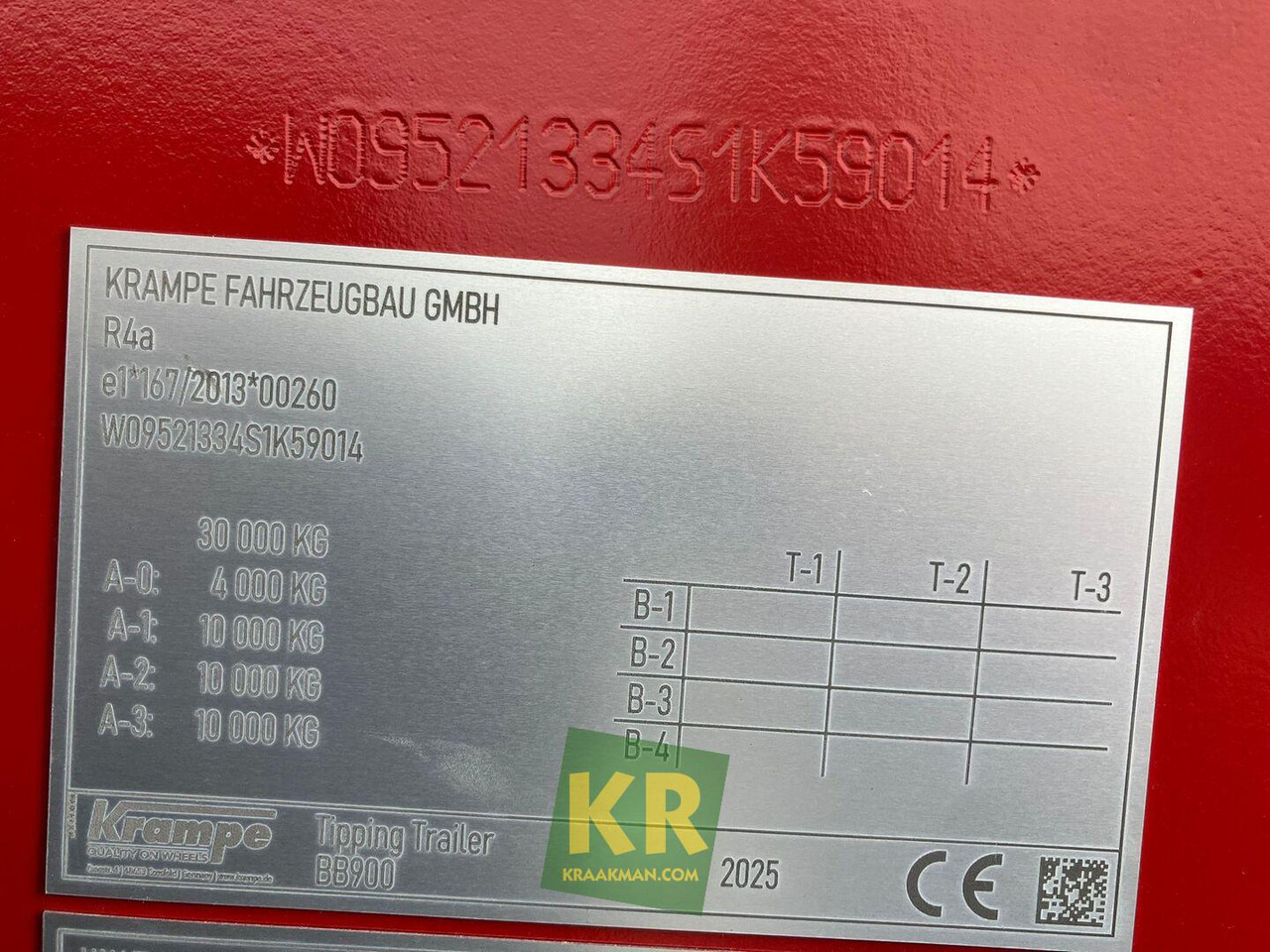 Farm tipping trailer/ Dumper BIG BODY 900 Krampe