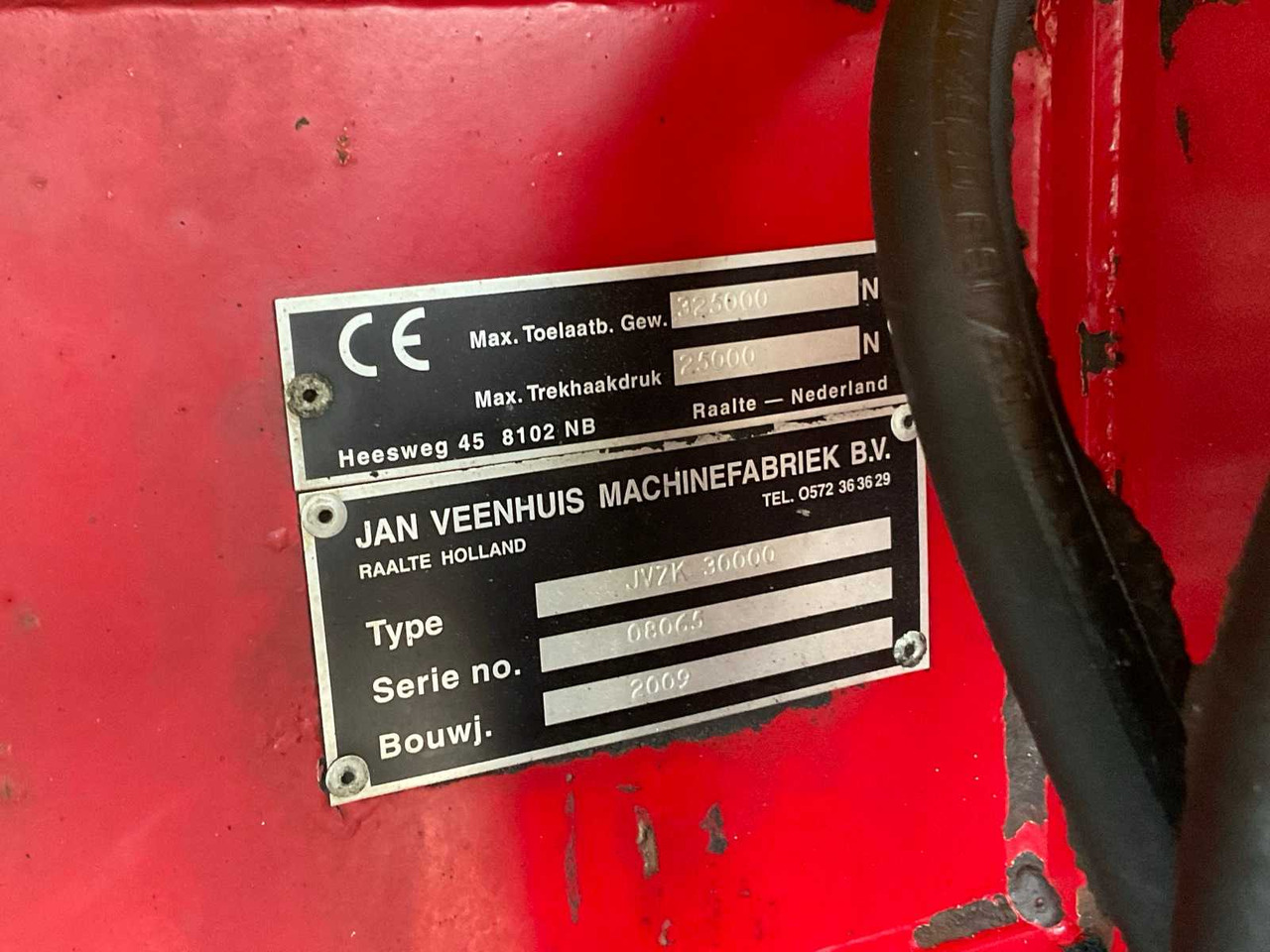 Farm tipping trailer/ Dumper Jan Veenhuis JVZK 30000