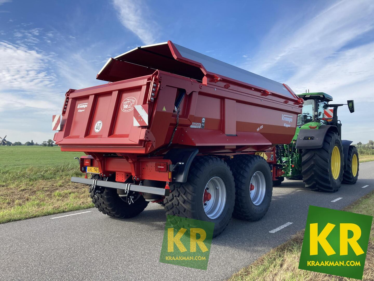 Farm tipping trailer/ Dumper Krampe HD550