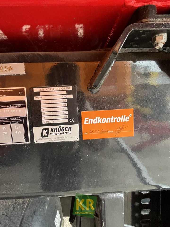 Farm tipping trailer/ Dumper Overig Kröger