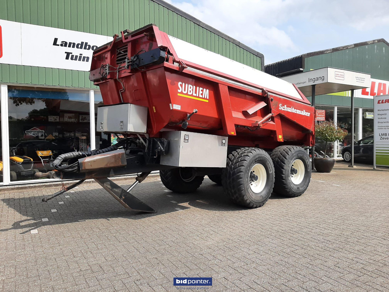 Farm tipping trailer/ Dumper Schuitemaker Subliem 200 zandkipper / gronddumper