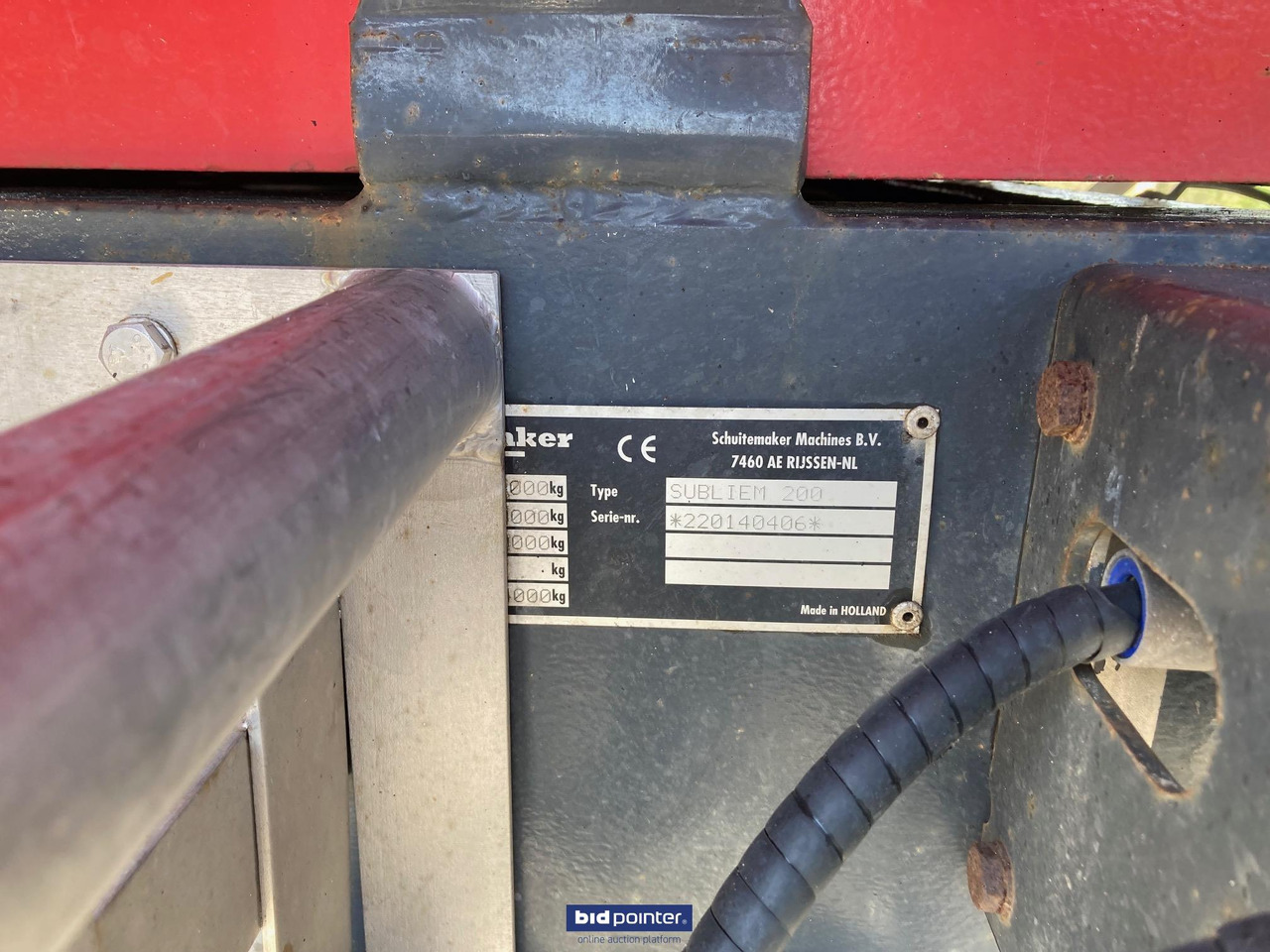 Farm tipping trailer/ Dumper Schuitemaker Subliem 200 zandkipper / gronddumper