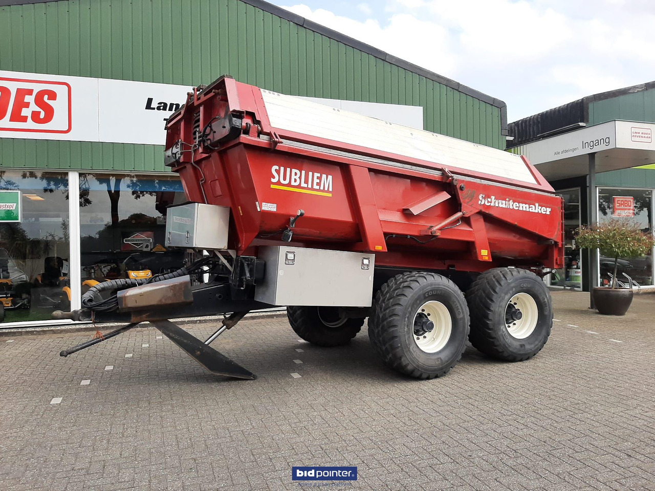 Farm tipping trailer/ Dumper Schuitemaker Subliem 200 zandkipper / gronddumper