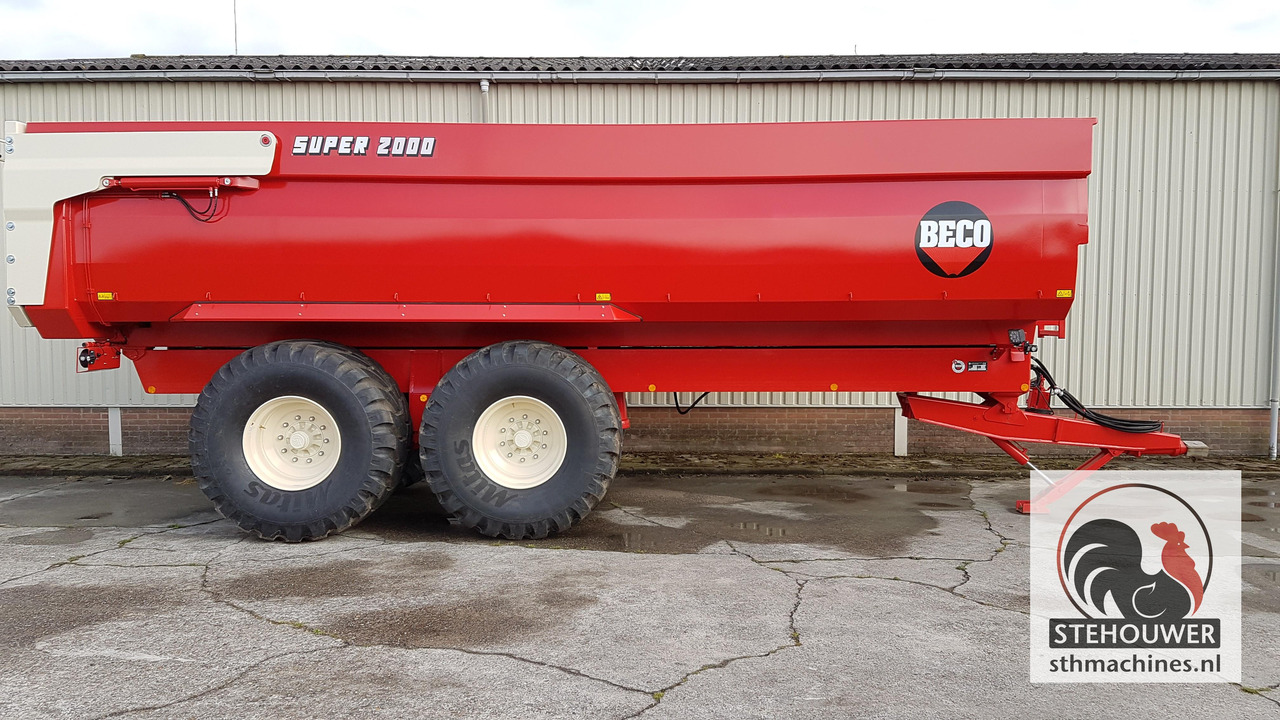 Farm tipping trailer/ Dumper Super 2000 Beco