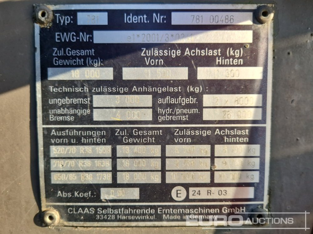 Farm tractor 2008 Claas Xerion 3800