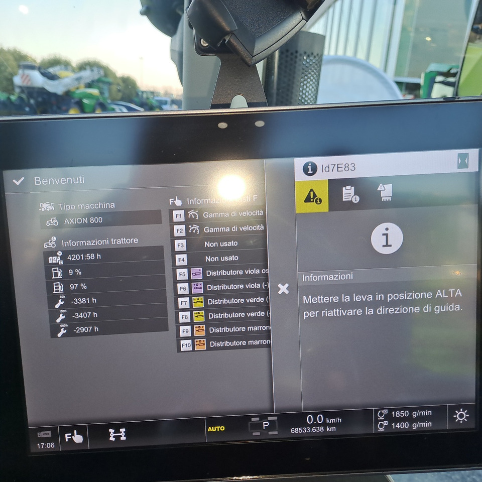 Farm tractor CLAAS 830 AXION