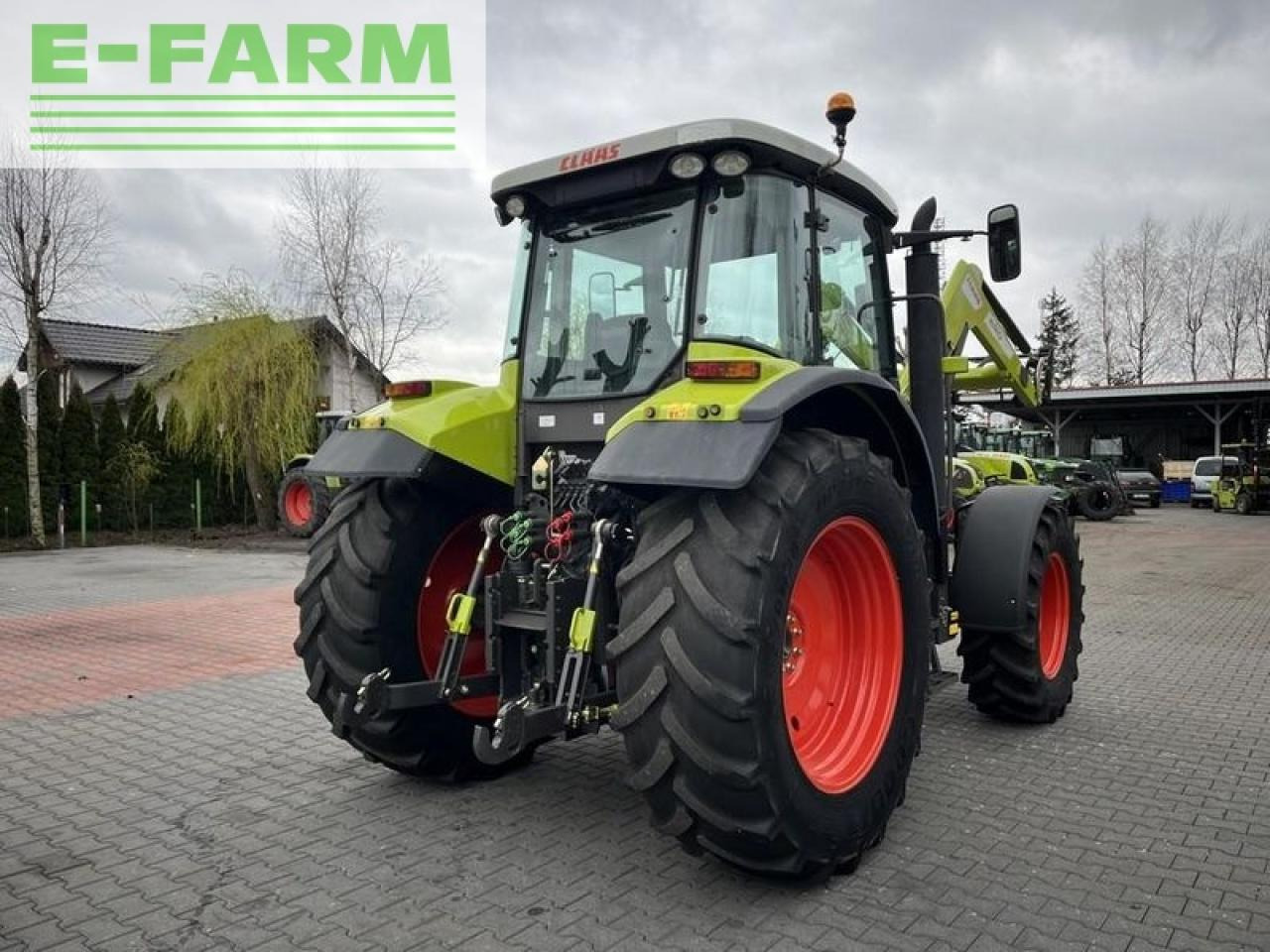 Farm tractor CLAAS ares 617 atz + claas fl120