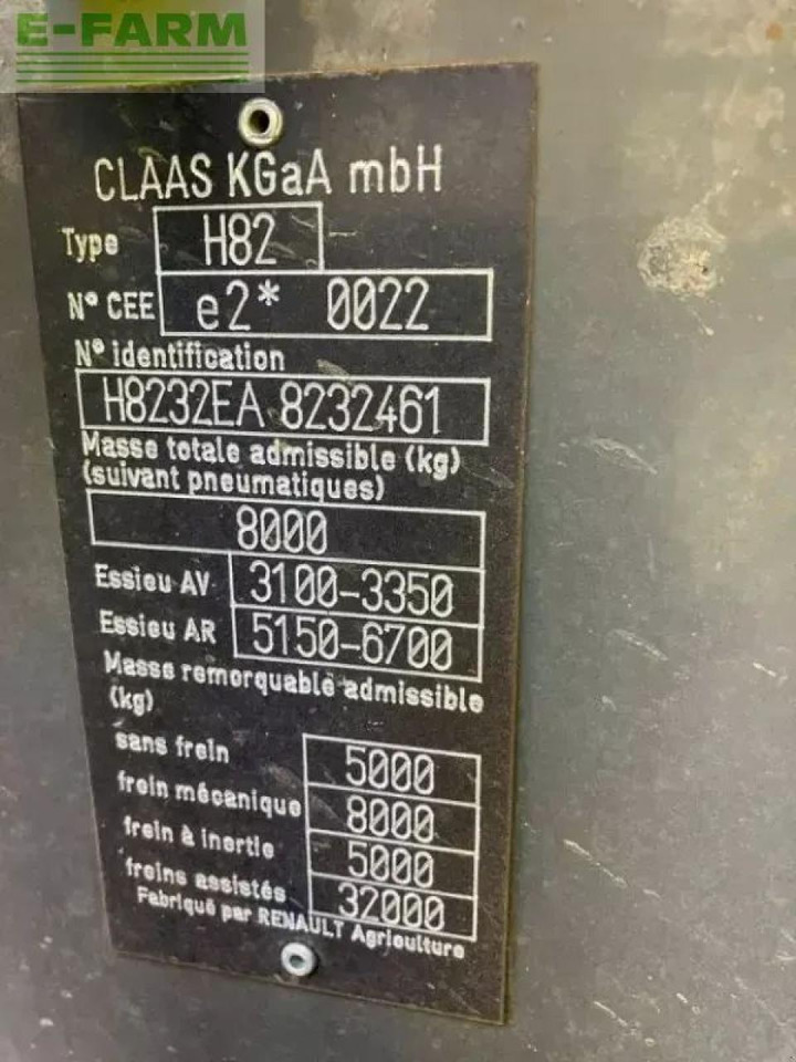 Farm tractor CLAAS ares 656 rz RZ