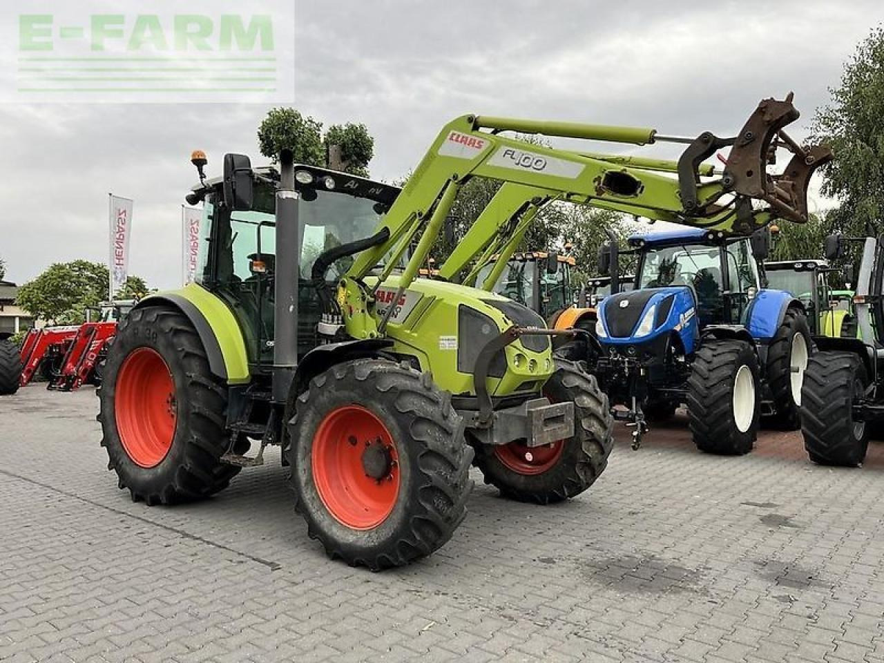 Farm tractor CLAAS arion 420 cis + claas fl100