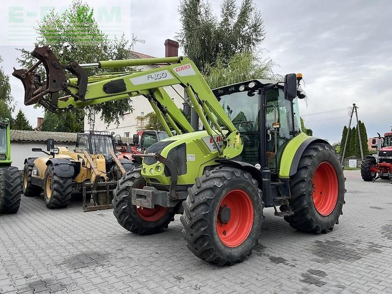 Farm tractor CLAAS arion 420 cis + claas fl100