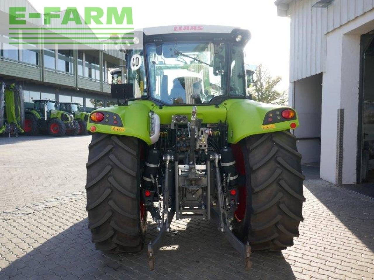 Farm tractor CLAAS arion 420 panoramic