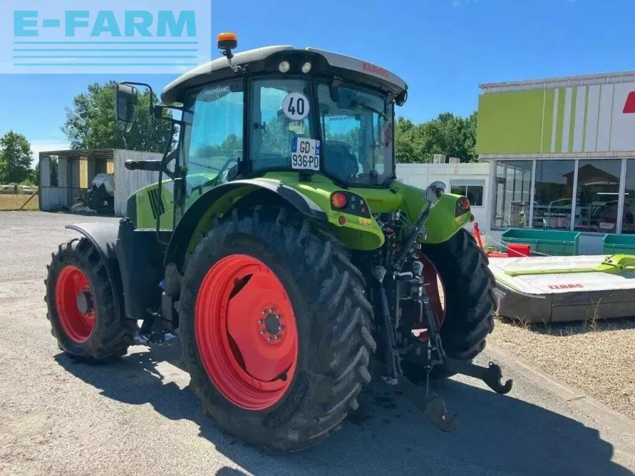 Farm tractor CLAAS arion 430 panoramic