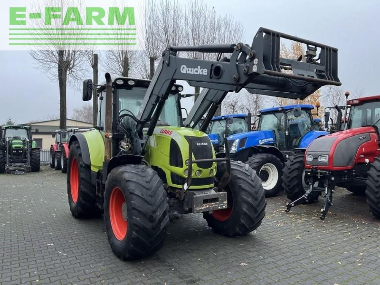 Farm tractor CLAAS arion 640 cis + quicke q65