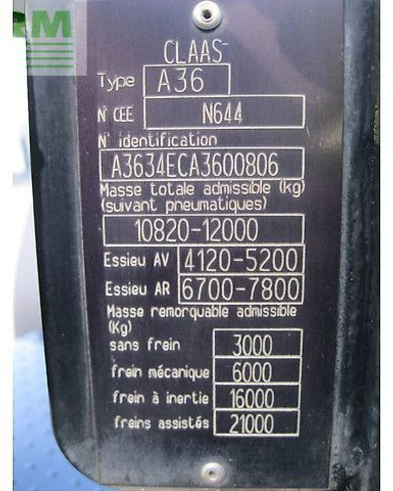 Farm tractor CLAAS arion 650 cis CIS