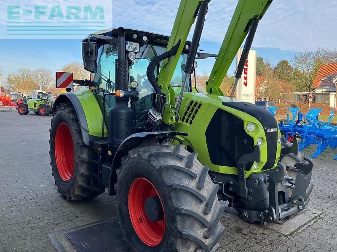 Farm tractor CLAAS arion 650 cis + fl140 CIS+